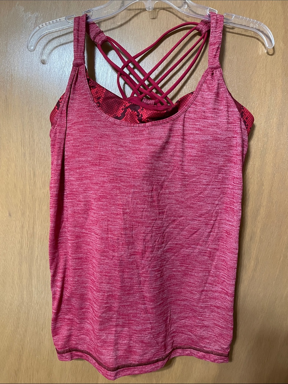lululemon athletica Women's Heathered Raspberry Strappy Tank